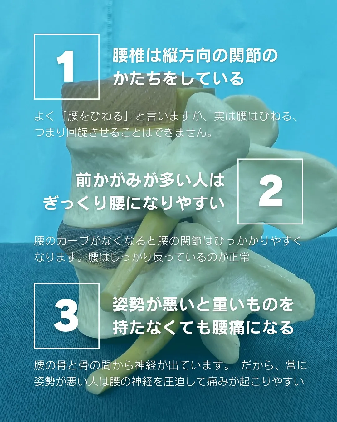 日本に3000万人もいると言われる腰痛。